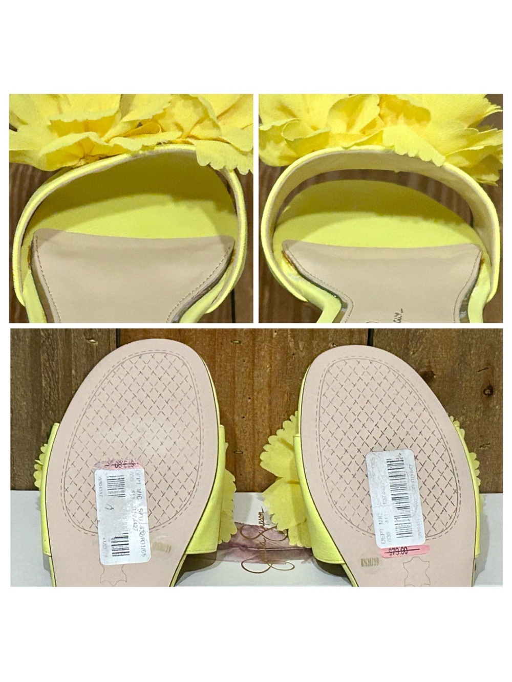 Jessica Simpson Leather Caralin Slide Sandals. - Picture 15 of 16
